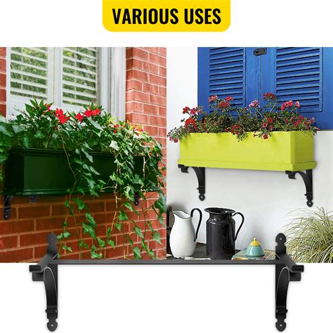 black metal window box planter|black window boxes with brackets.